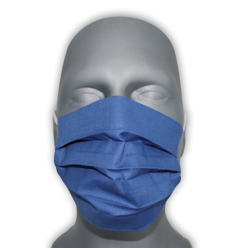 MNS mask - reusable, 3-ply, blue