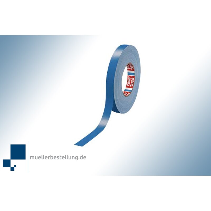 SPTESAGBP-19-50-BU tesaband 4651 Gewebeband Premium blau, 19 mm, 50 m