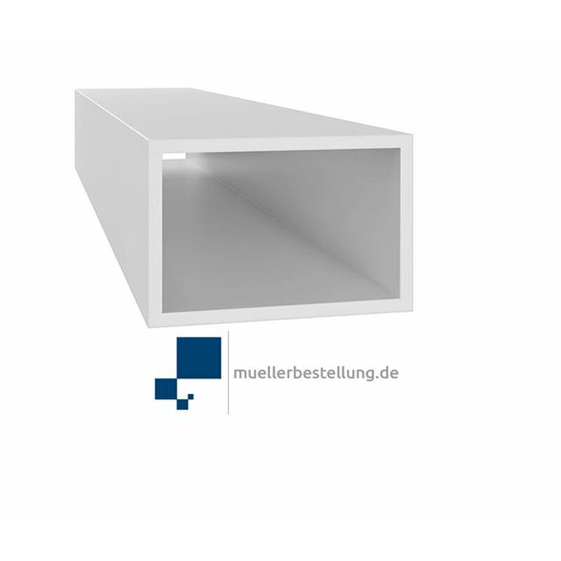 70004-0850-0250-040-1000 Rechteckhohlprofil aus GFK SP 70004 Abm.: 85x25x4x3mm, 1000 mm lang, grau