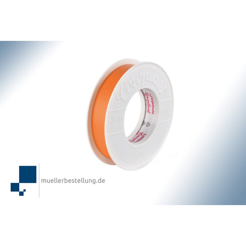 Coroplast 1812 vde electrical insulating tape, 25 m, 19 mm, orange