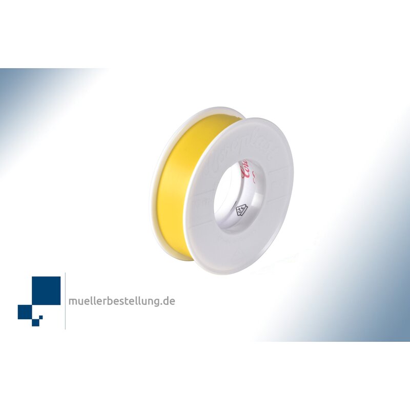 Coroplast 1639 vde electrical insulating tape, 10 m, 15 mm, yellow
