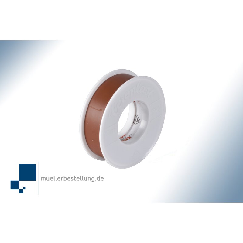 Coroplast 1665 vde electrical insulating tape, 10 m, 15 mm, brown