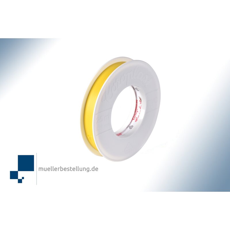 Corplast 1791 vde electrical insulating tape, 25 m, 15 mm, yellow