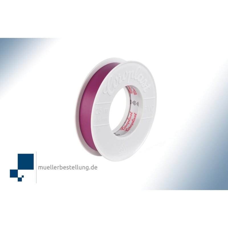 Coroplast 1820 vde electrical insulating tape, 25 m, 19 mm, violet