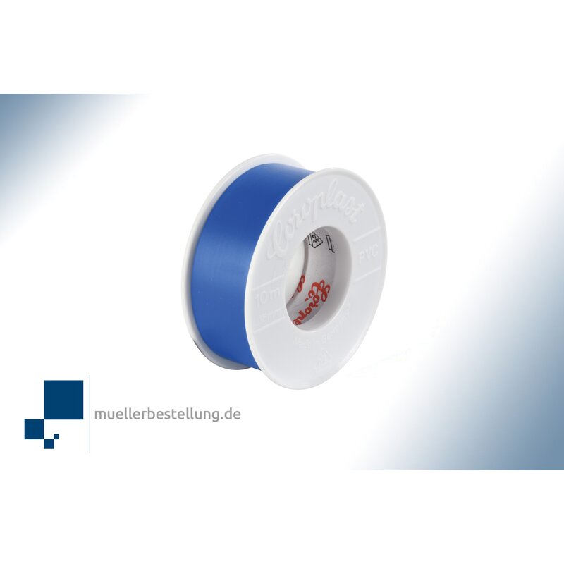 Coroplast 1690 vde electrical insulating tape, 10 m, 19 mm, blue