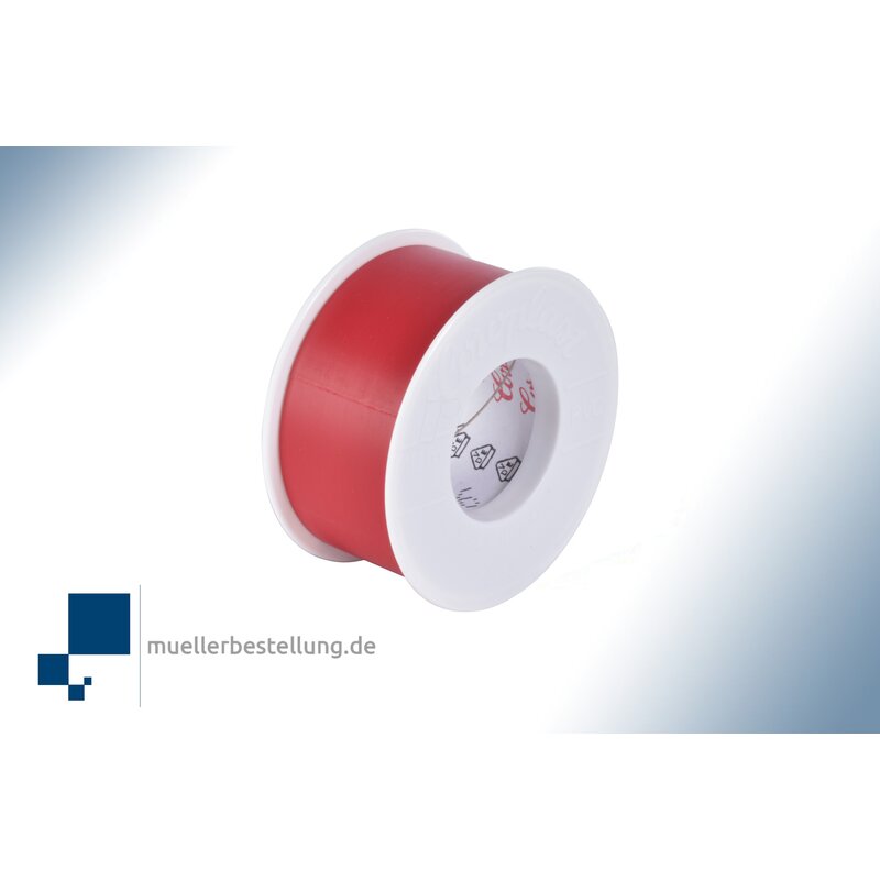 Coroplast 1715 vde electrical insulating tape, 10 m, 25 mm, red