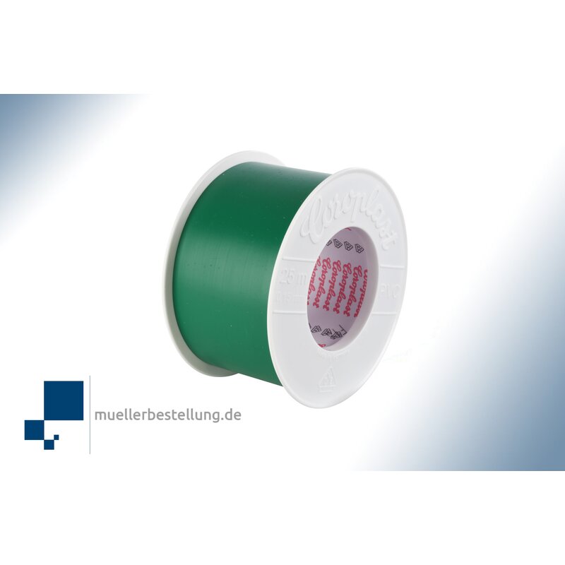 Coroplast 1888 vde electrical insulating tape, 25 m, 50 mm, green