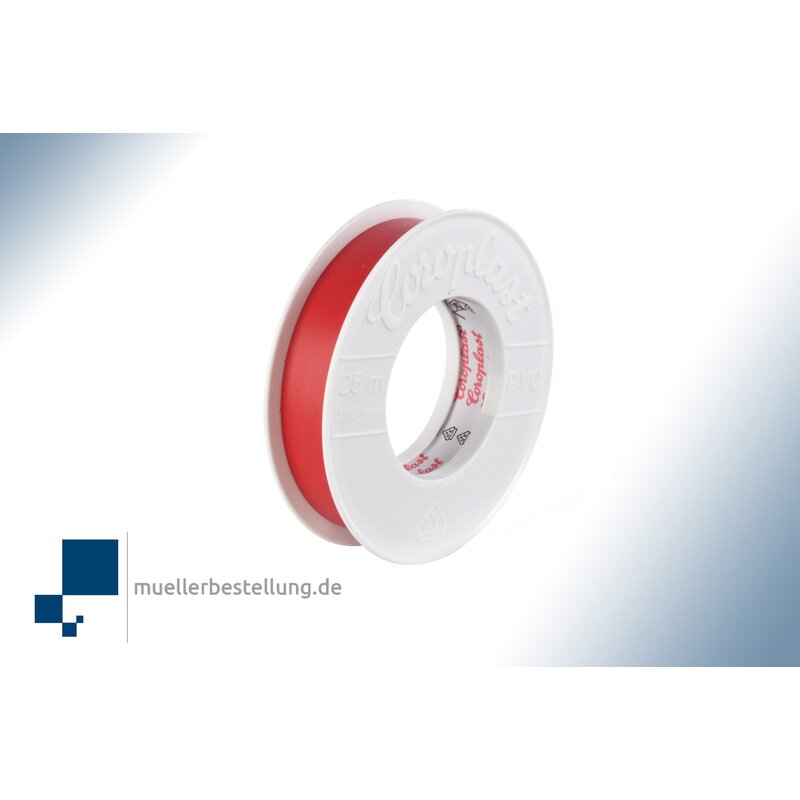 Coroplast 1817 vde electrical insulating tape, 25 m, 19 mm, red