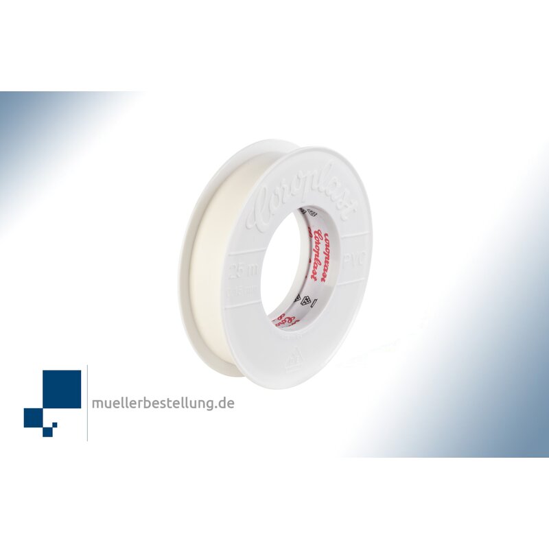 Coroplast 1814 vde electrical insulating tape, 25 m, 19 mm, white