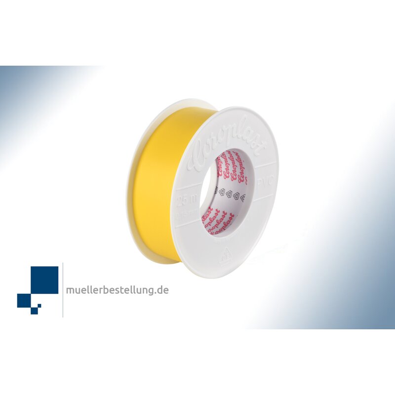 Coroplast 1856 vde electrical insulating tape, 25 m, 30 mm, yellow
