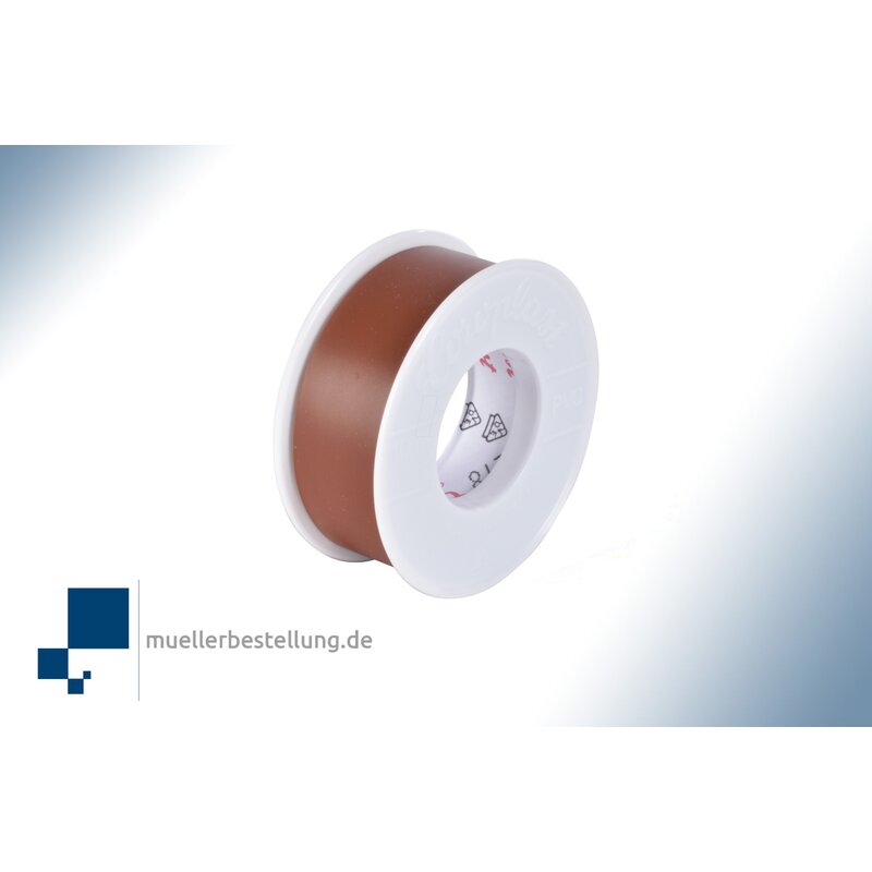 Coroplast 1703 vde electrical insulating tape, 10 m, 19 mm, brown