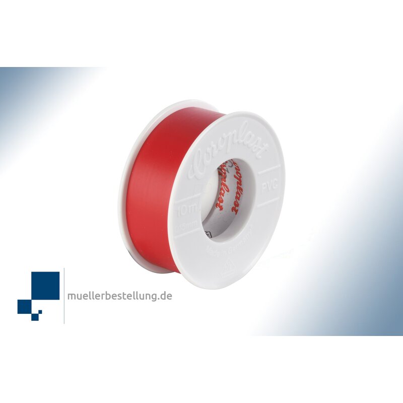 Coroplast 1684 vde electrical insulating tape, 10 m, 19 mm, red