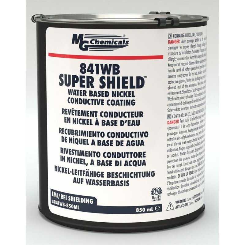 841WB-850ML MG Chemicals 841WB SUPER SHIELD&trade;  Wasserbasierende Nickel-Leitfhigkeitsfarbe, 850 ml