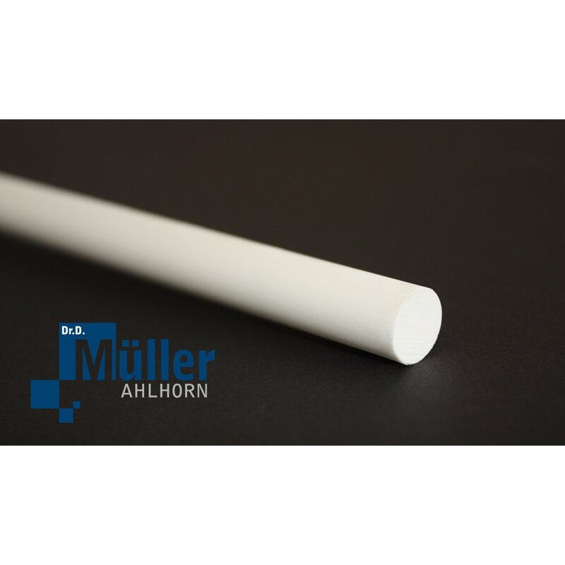 GRP solid bar nature (Polyester), 20,0 x 500 mm Round rod glass fiber rods polyester resin GRP