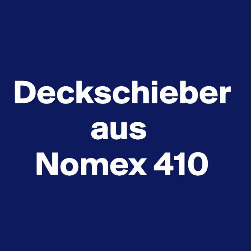 Deckschieber aus Nomex 410, FI 15000 - 0,380 mm dick, 1000 x 12 x 3,0 mm