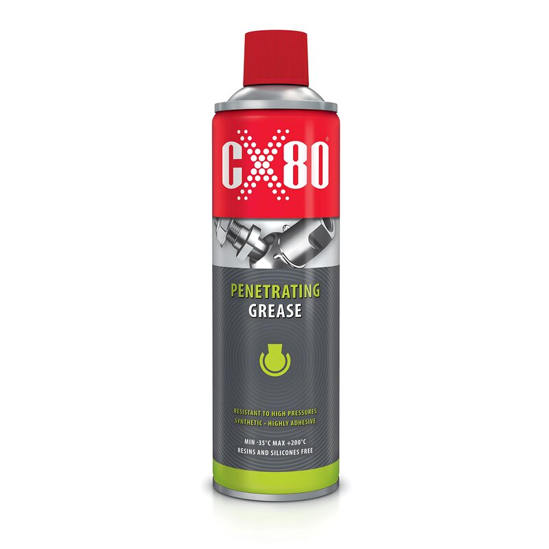 CX80 Kriechfett 500ml Spray Eindringendes Schmiermittel, Einzeldose/6er/12er Set Einzeldose