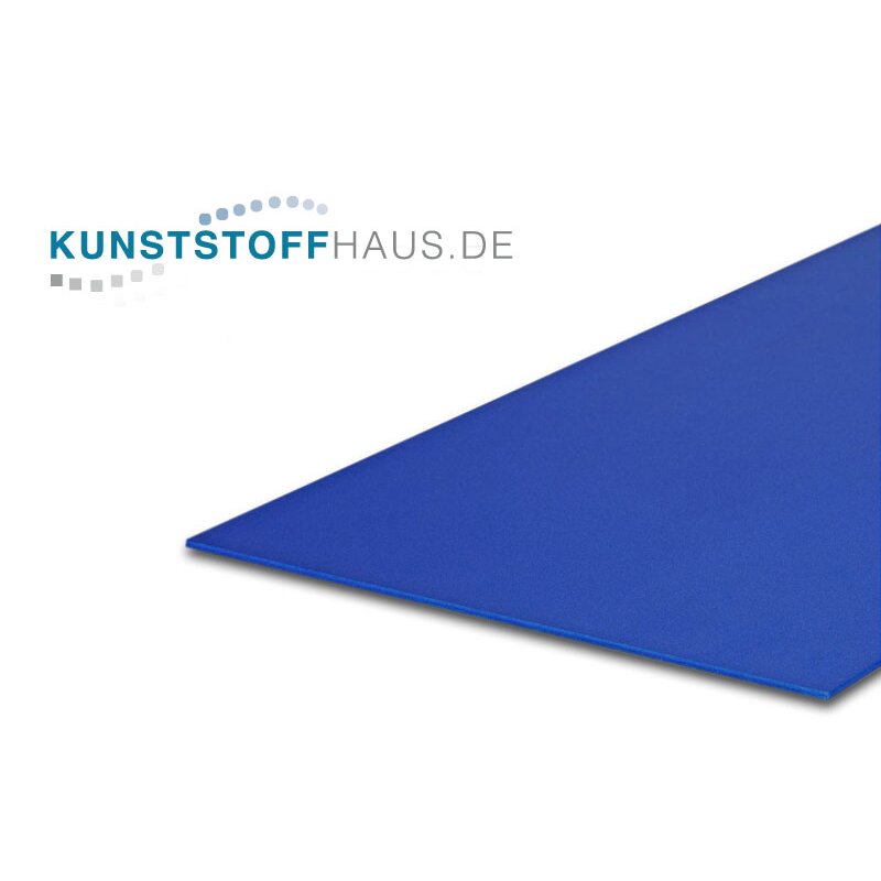 0030-RI45020-1000-0500-BLA PVC Hartschaumplatte Plattenzuschnitt - 1000 x 500 x 3 mm Blau