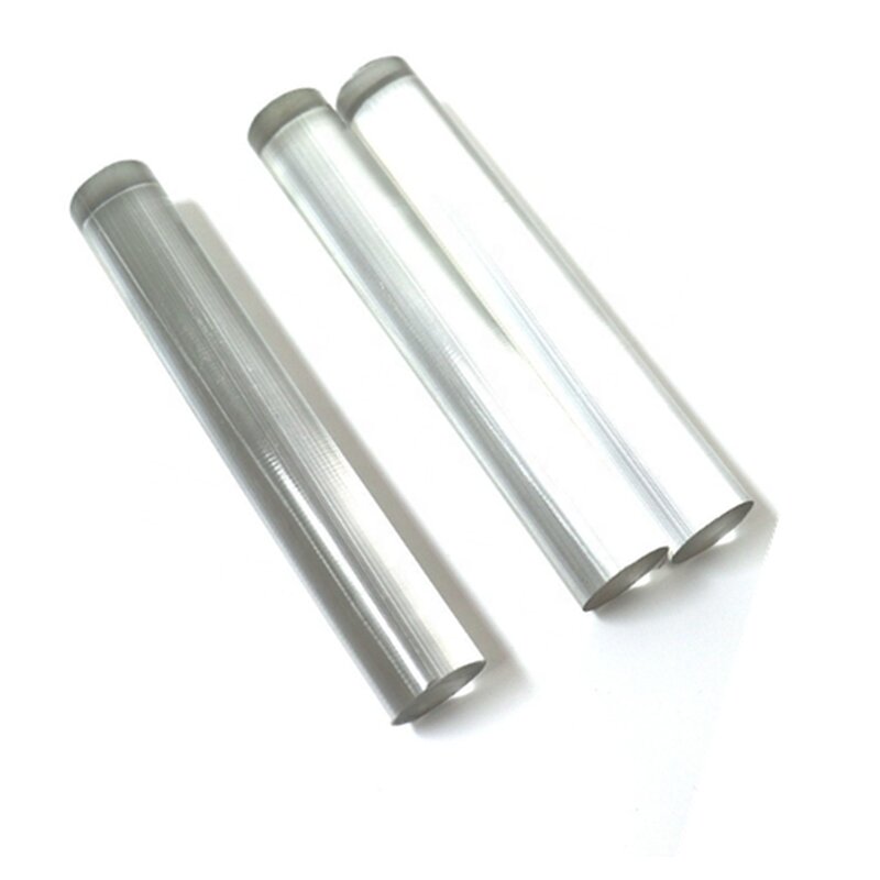 Set of 4 pcs. - PMMA-XT-tube (transparent), 5x3x2000 mm round tube, acrylic glass-xt